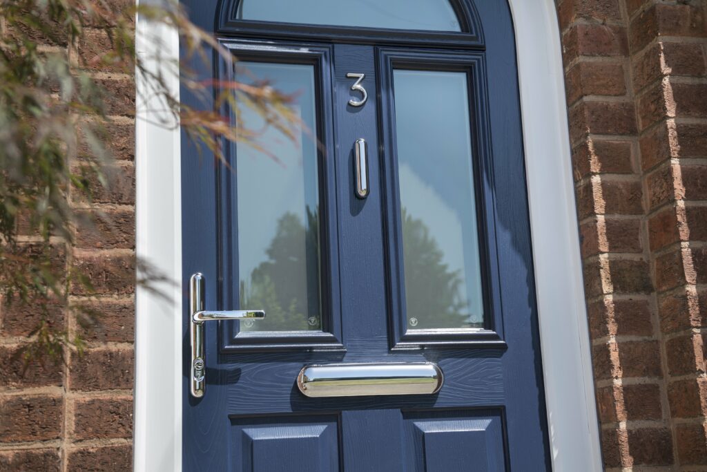 A stylish budget composite doors configured online using the Global Door designer, balancing appearance, security, and sensible door prices.