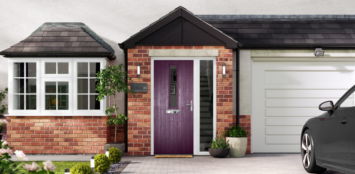 Contemporary composite doors with clean lines and modern glazing, designed to deliver long-lasting style, strong insulation and a premium look at a sensible price