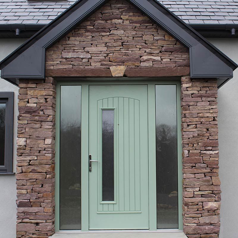 Chartwell Green composite door designed using the Global Door online designer – a timeless look that suits both traditional and modern homes.