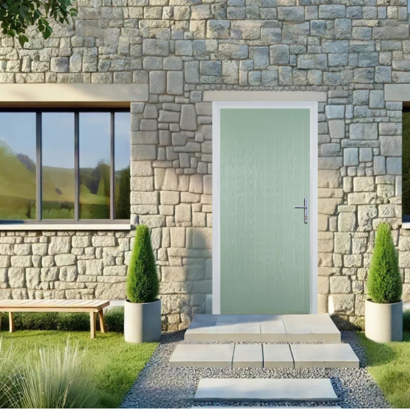 Timeless rural charm: The Cottage Door in [Insert Color] by Global Door showcases the perfect blend of traditional grooves and modern performance
